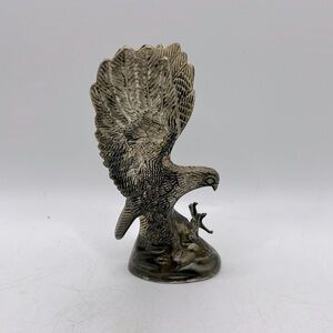 Hampshire Silver Plated Eagle Falcon Sculpture Figurine Collectible Decor Art